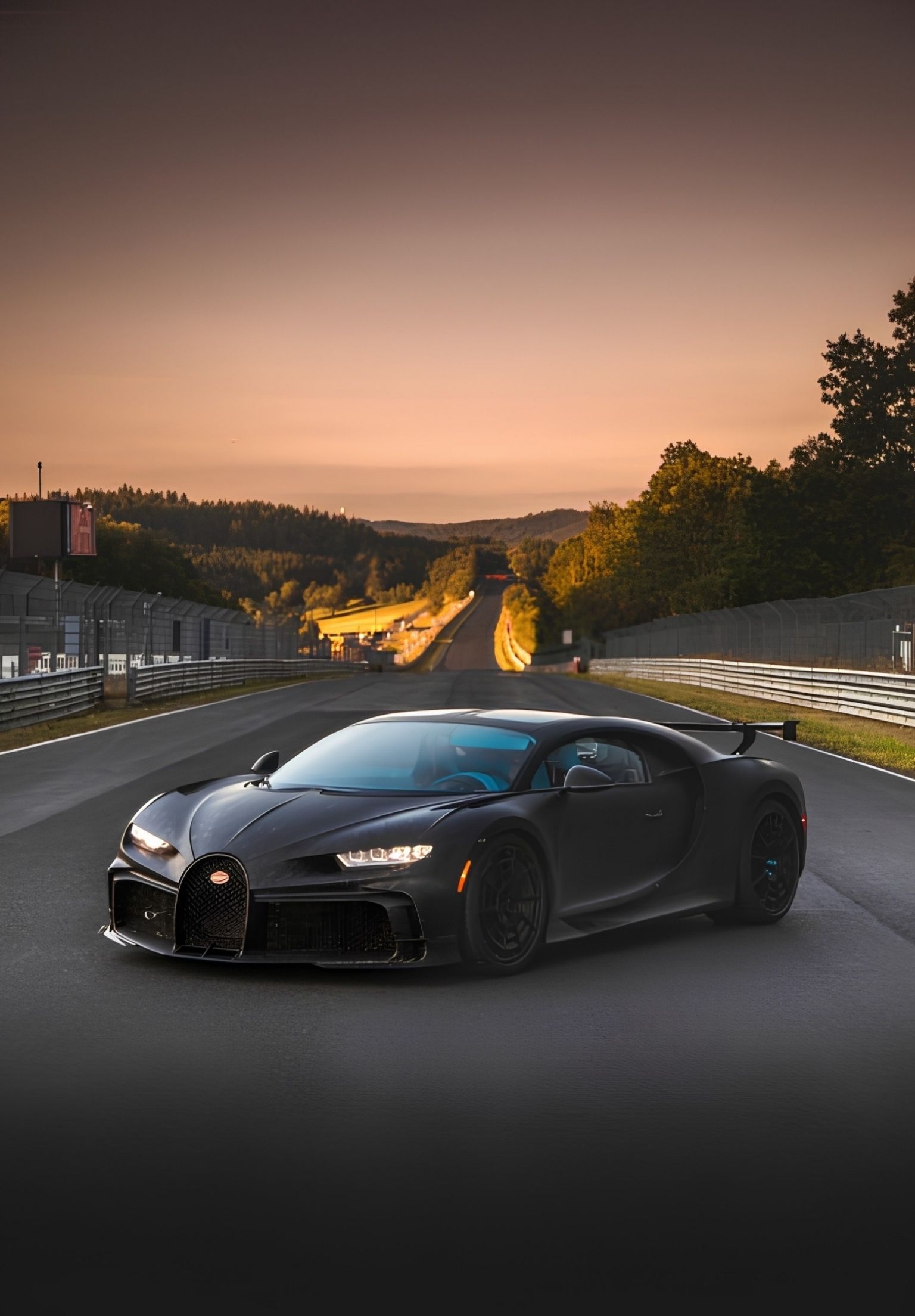 Bugatti chiron golden hour