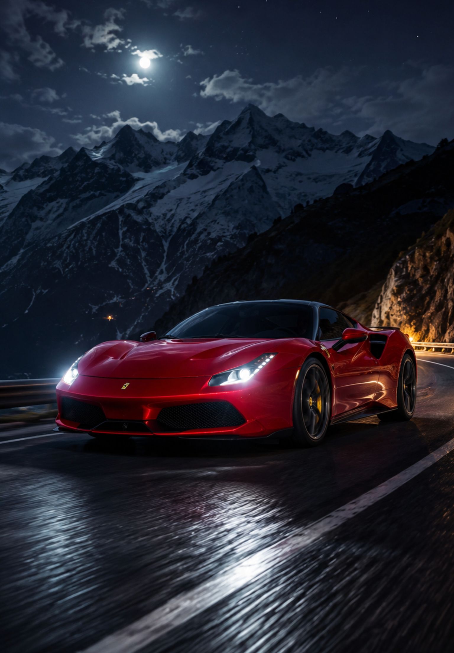 Ferarri in the mounatins