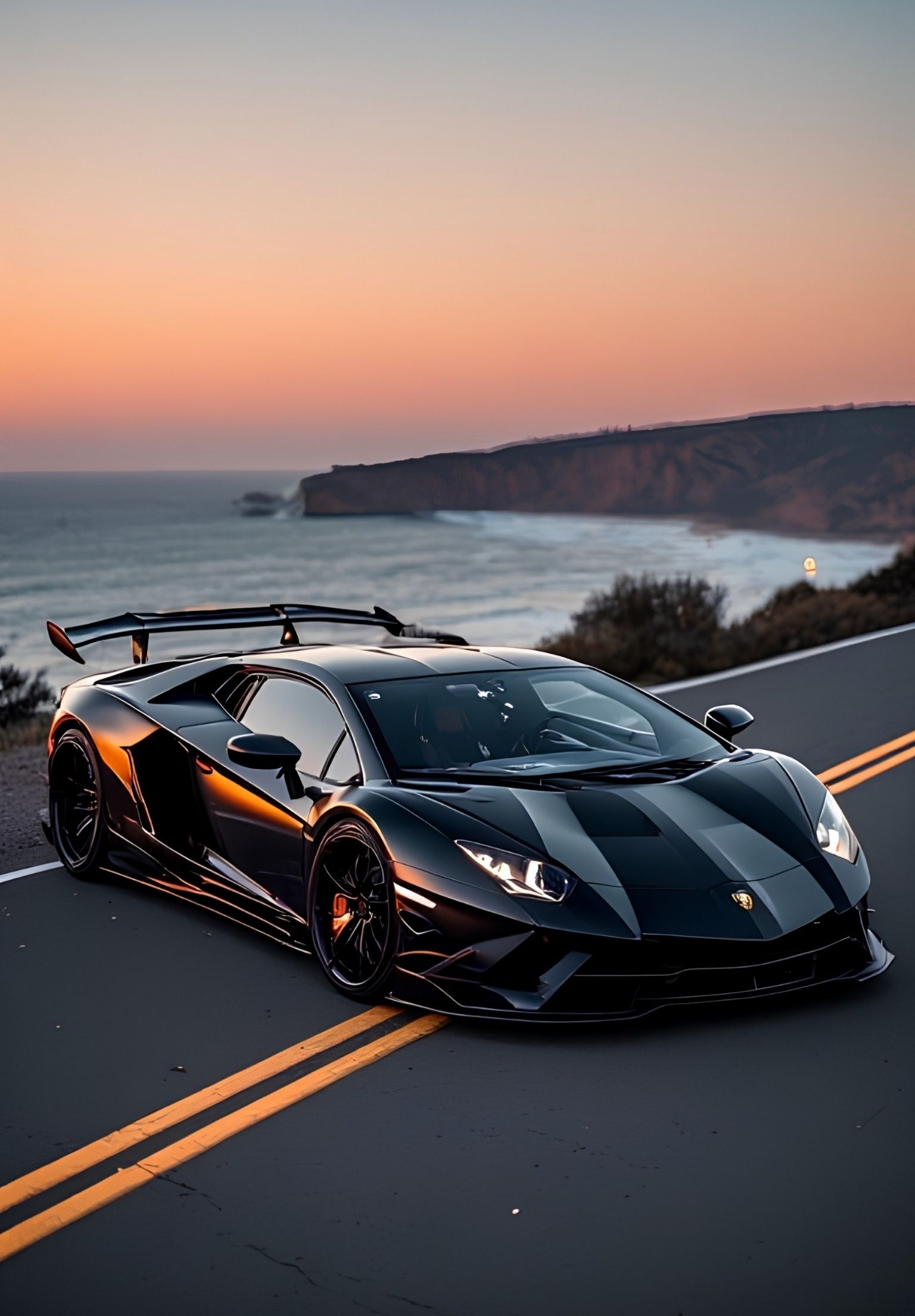Lamborghini Sunset