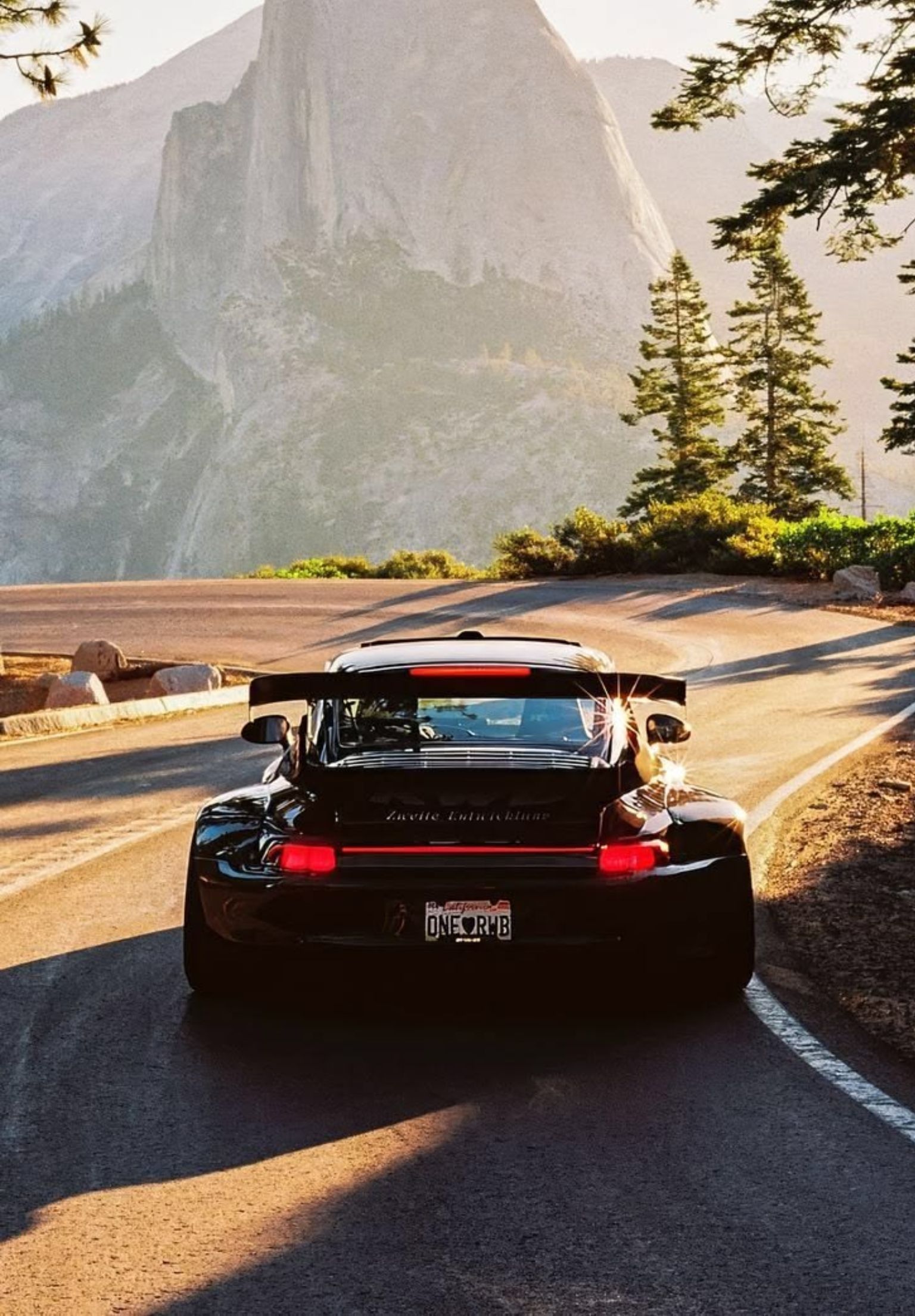 Porsche in the hills