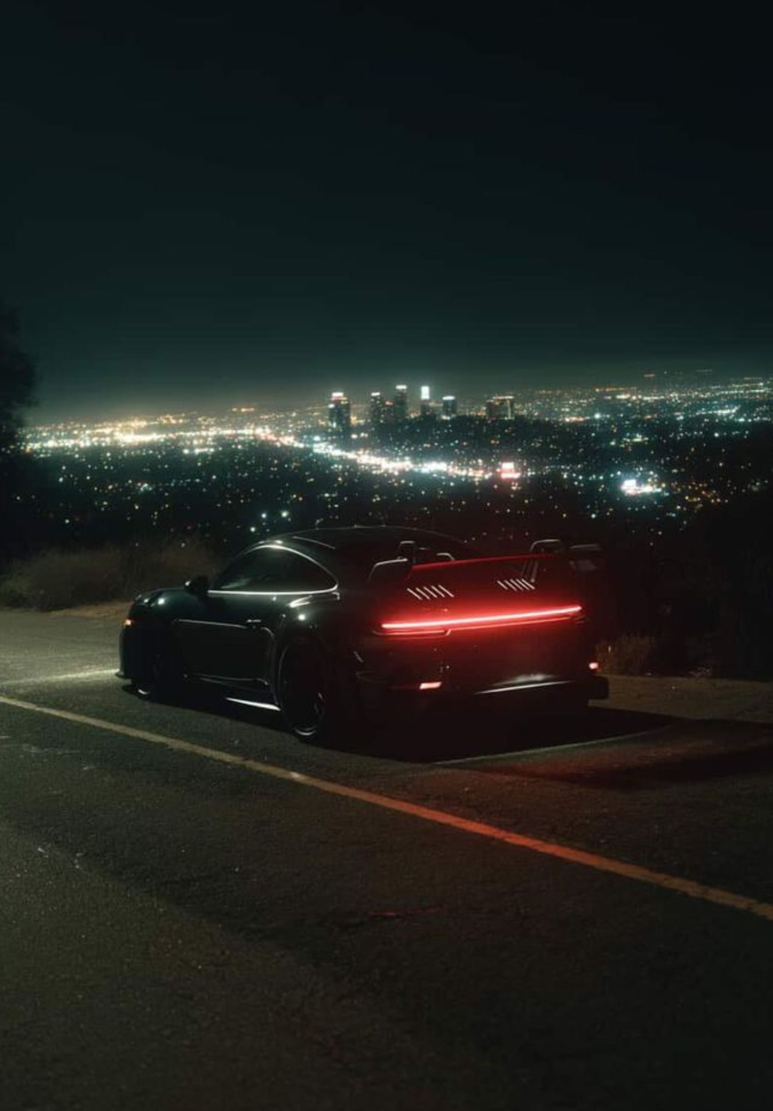 Porsche night drive