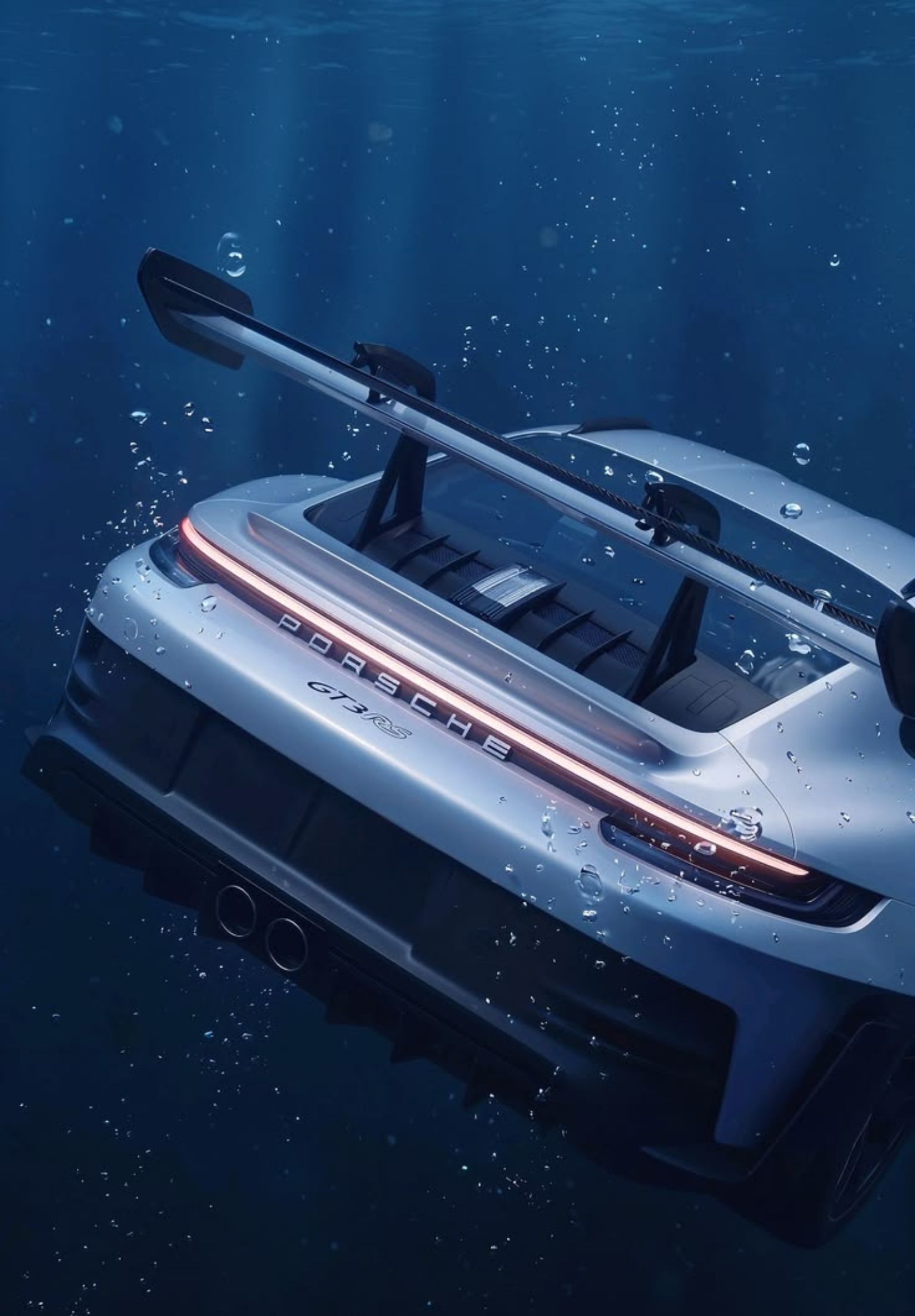 Porsche underwater